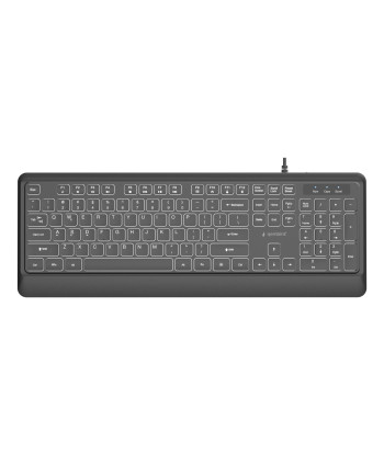 KEYBOARD MULTIMEDIA USB ENG/BLACK KB-UML-04 GEMBIRD