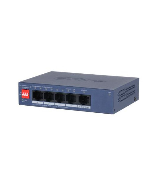 Switch DAHUA CS4005-4GT-36 Switch type Managed Switch layer L2 Form factor Desktop/Wall-Mounting 5xRJ-45 ports RJ-45 Ports
