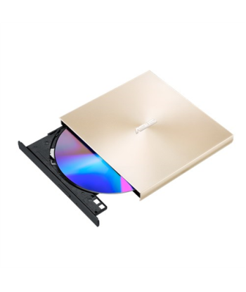 Asus, ZenDrive U9M, Interface USB 2.0, DVD±RW, CD read speed 24 x, CD write speed 24 x, Gold