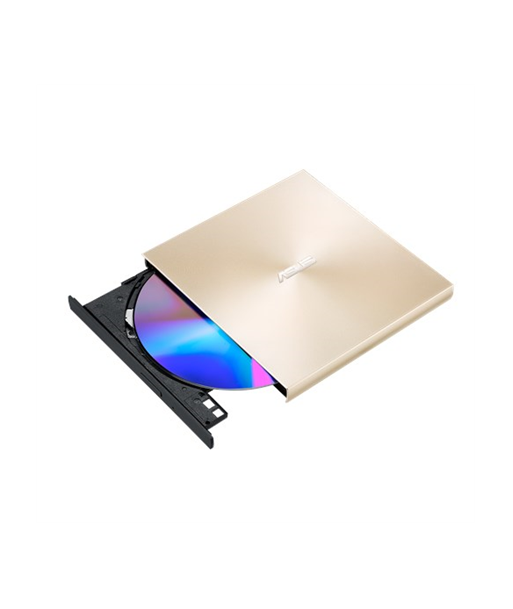 Asus, ZenDrive U9M, Interface USB 2.0, DVD±RW, CD read speed 24 x, CD write speed 24 x, Gold