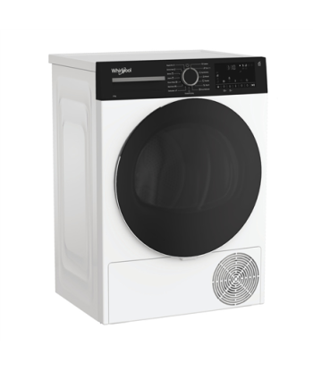 Kuivati Whirlpool, WPS D8 WBS EE, Energy efficiency class D, Front loading, 8 kg, Heat pump, Digital, Depth 55 cm, White