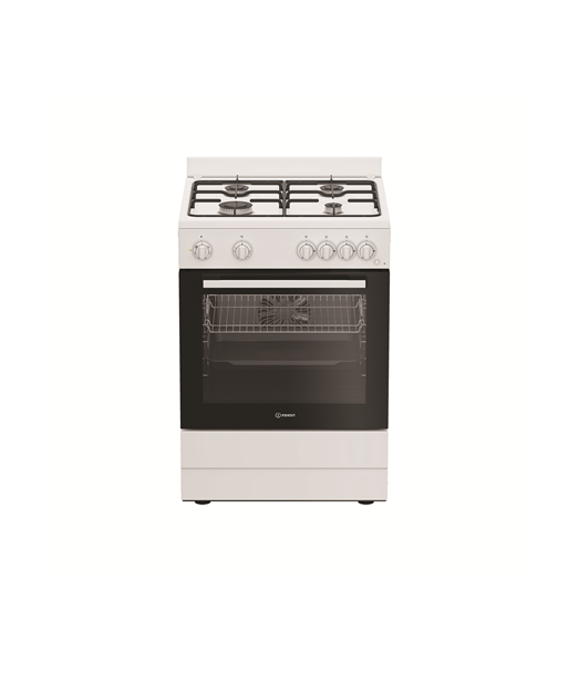 Pliit INDESIT, I6G5KCW, Hob type Gas, Oven type Electric, White, Width 60 cm, Grilling, Depth 60 cm, 72 L