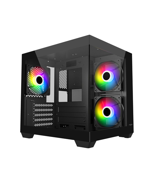 FSP Case, S140-BA, Black, Mini-ITX, uATX(M-ATX)