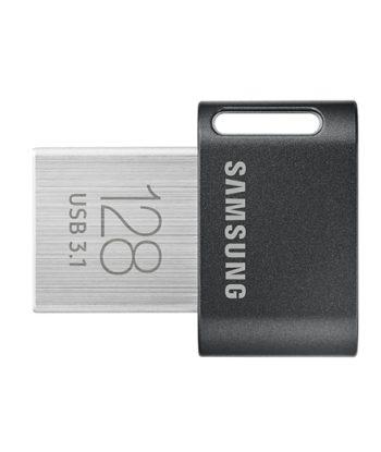 Samsung, FIT Plus, MUF-128AB/APC, 128 GB, USB 3.1, Black/Silver
