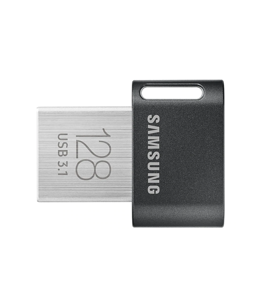 Samsung, FIT Plus, MUF-128AB/APC, 128 GB, USB 3.1, Black/Silver