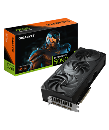 Gigabyte GeForce RTX 5090 WINDFORCE OC 32G, NVIDIA, 32 GB, GeForce RTX 5090, GDDR7, HDMI ports quantity 1, PCI-E 5.0