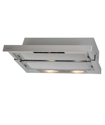 CATA, Hood, TF 5260 X, Telescopic, Energy efficiency class D, Width 60 cm, 325 m³/h, Slider control, LED, Inox
