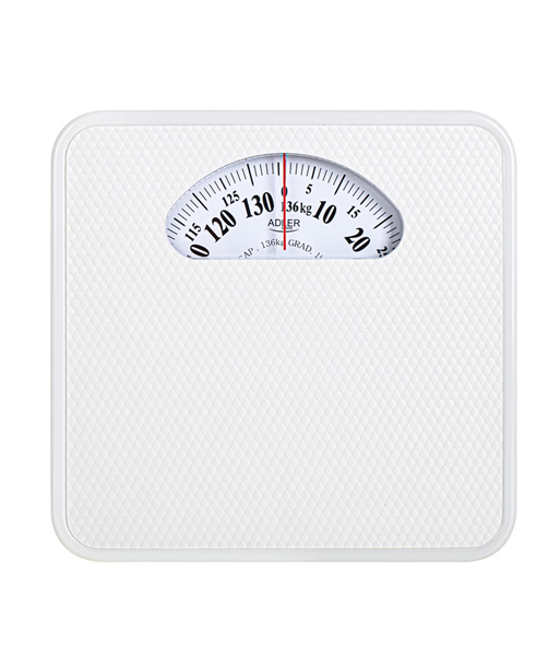 Adler, Mechanical Bathroom Scale, AD 8179w, Maximum weight (capacity) 136 kg, Accuracy 1000 g, White