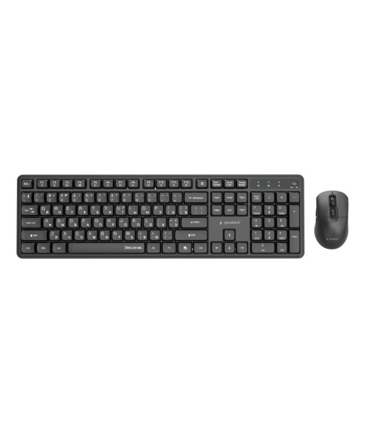 Klaviatuur ja hiir WRL CYRILLIC/BLACK KBS-WMS-01-CYRL GEMBIRD