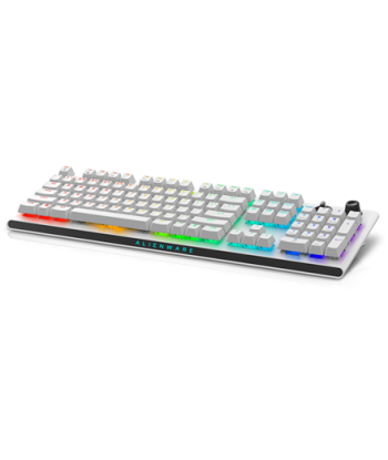 Dell Alienware AW920K Tri-Mode Wireless Gaming Keyboard - Lunar Light, US Layout, RGB LED