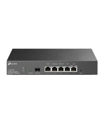 TP-LINK, SafeStream Gigabit Multi-WAN VPN Router, ER7206, 10/100/1000 Mbit/s, Ethernet LAN (RJ-45) ports 1× Gigabit SFP WAN