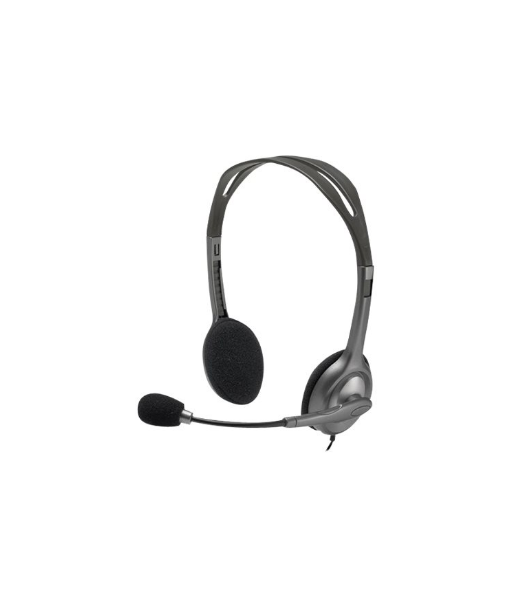 Logitech, Stereo headset, H111, Built-in microphone, 3.5 mm, Grey