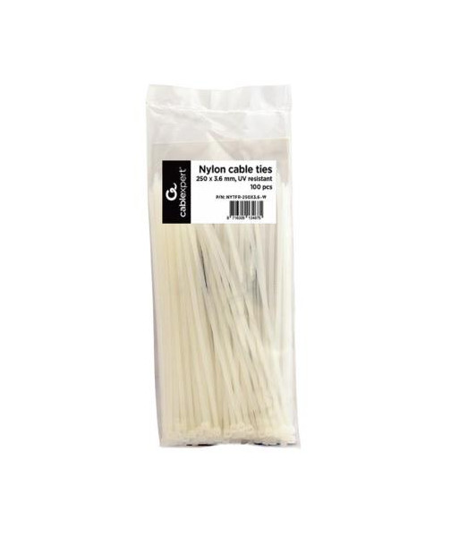 CABLE ACC TIES NYLON 100PCS/NYTFR-250X3.6-W GEMBIRD