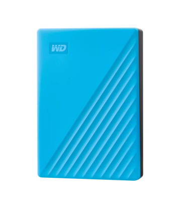 External HDD WESTERN DIGITAL My Passport 6TB USB 2.0 USB 3.2 Colour Sky Blue WDBR9S0060BBL-WESN