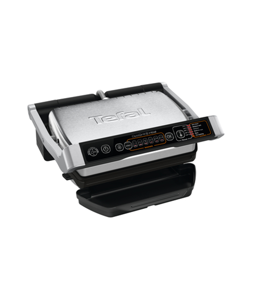 TEFAL, OptiGrill Initial, GC706D, Contact grill, 2000 W, Black/Stainless steel