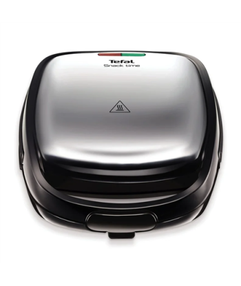 TEFAL, Sandwich Maker, SW341D12 Snack Time, 700 W, Number of plates 2, Stainless Steel/Black