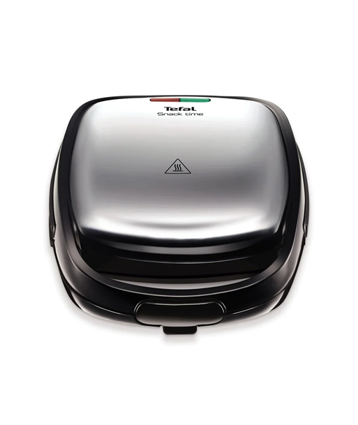 TEFAL, Sandwich Maker, SW341D12 Snack Time, 700 W, Number of plates 2, Stainless Steel/Black