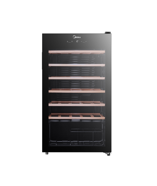 Veinikülmik Midea, MDRW150FGG22W, Energy efficiency class Class G, Free standing, Bottles capacity 34, Black