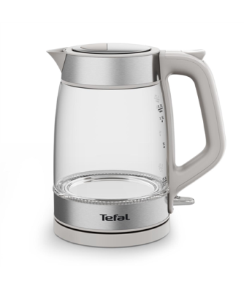 TEFAL Kettle, KI605B30, 2200 W, Electric, 1.7 L, Glass, 360° rotational base, Grey