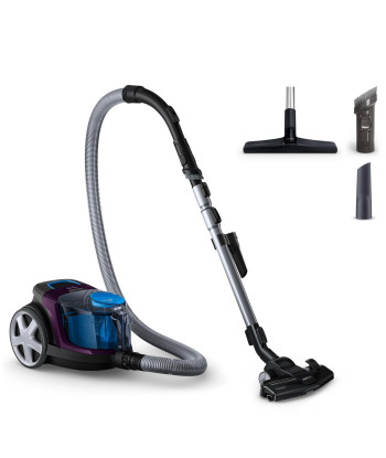 Tolmuimeja PHILIPS Canister/Bagless 750 Watts Capacity 1.5 l Noise 76 dB Purple Weight 4.5 kg FC9333/09