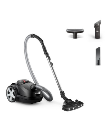 Vacuum Cleaner PHILIPS Bagged 900 Watts Noise 75 dB Black Weight 5.3 kg XD8122/10