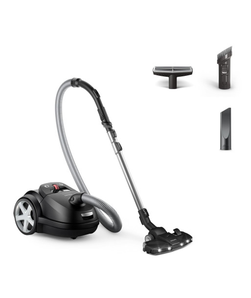 Vacuum Cleaner PHILIPS Bagged 900 Watts Noise 75 dB Black Weight 5.3 kg XD8122/10