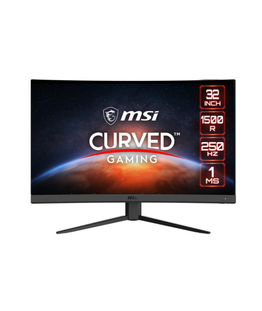 LCD Monitor MSI G32C4X 31.5" Gaming/Curved Panel VA 1920x1080 16:9 250Hz Matte 1 ms Tilt Colour Black G32C4X