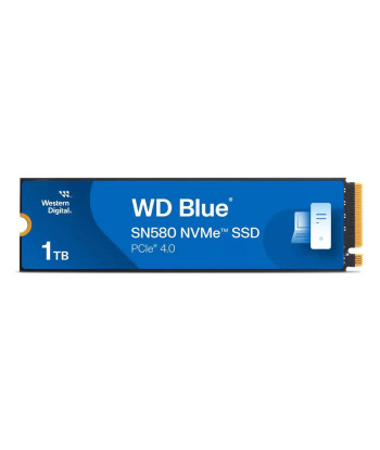 SSD WESTERN DIGITAL 600xTBW rating Read speed 4150 MB/s Write speed 4150 MB/s NVMe Yes PCI Express 4.0 M.2 1000 GB Blue SN580