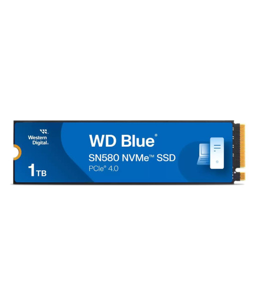 SSD WESTERN DIGITAL 600xTBW rating Read speed 4150 MB/s Write speed 4150 MB/s NVMe Yes PCI Express 4.0 M.2 1000 GB Blue SN580