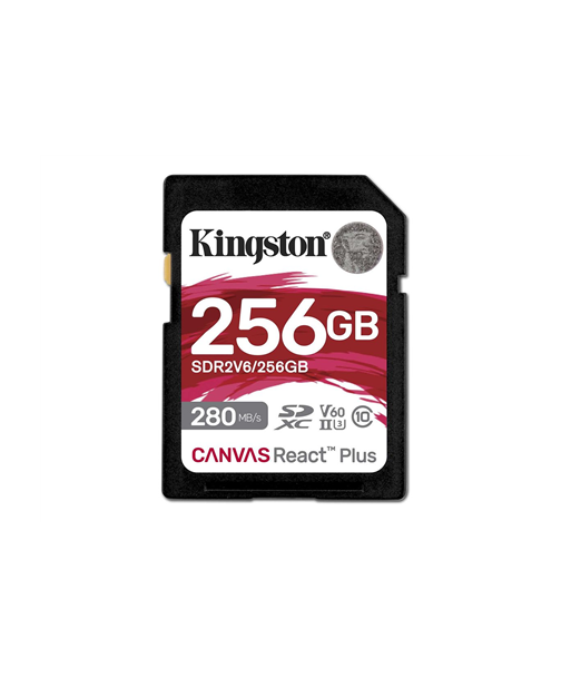 Kingston, Canvas React Plus, 256 GB, SD, Flash memory class 10