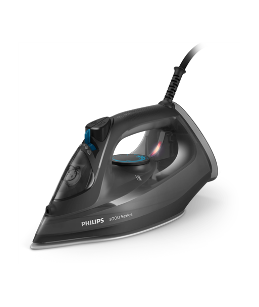 Philips Steam iron, DST3041/80 3000 series, Steam Iron, 2600 W, Continuous steam 40 g/min, Water tank capacity 300 ml, Black