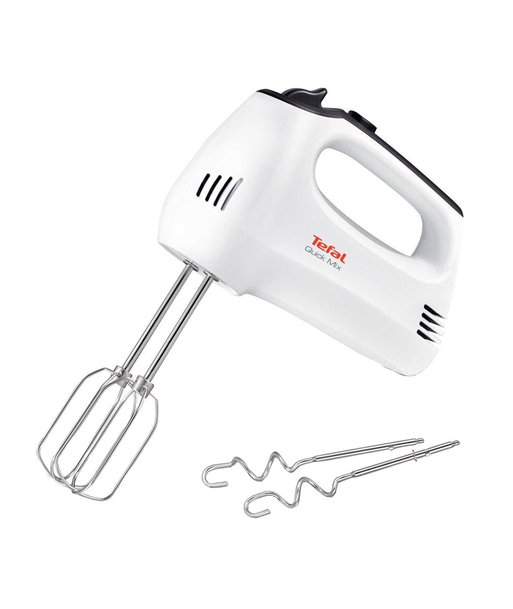 TEFAL Hand mixer, HT3101 QuickMix, Hand Mixer, 300 W, Number of speeds 5, Turbo mode, White