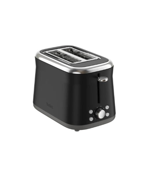 TEFAL Toaster, TT7208E0 Collection Retro, Power 850 W, Number of slots 2, Housing material Stainless steel, Black