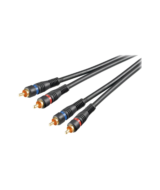 Goobay | Stereo RCA cable 2x RCA, double shielded | 50032