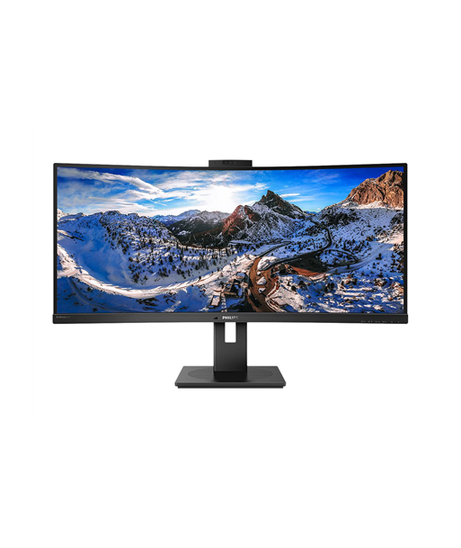 Philips, Curved UltraWide, 346P1CRH, 34", VA, WQHD, 21:9, 100 Hz, 4 ms, 3440 x 1440, 500 cd/m², HDMI ports quantity 1, Black