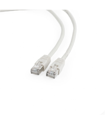 FTP Cat6, Patch cord, Perfect connection, Foil shielded - for a reliable connection, Gold plated contacts, White, 5 m