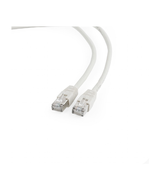 FTP Cat6, Patch cord, Perfect connection, Foil shielded - for a reliable connection, Gold plated contacts, White, 5 m