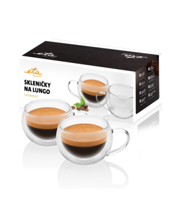 ETA, Lungo cups, ETA518091010, For coffee, 2 pc(s), Dishwasher proof, Glass