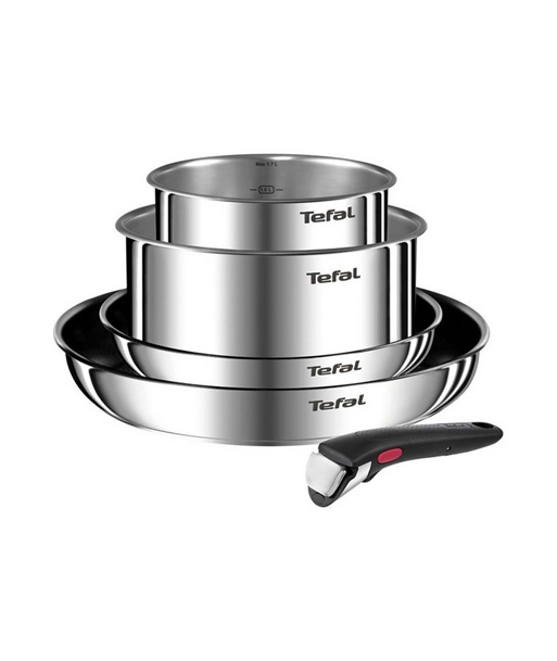 TEFAL, Ingenio Emotion 5-piece Set, L897S574, Frying, Diameter 16/20/22/28 cm, Suitable for induction hob, Removable handle