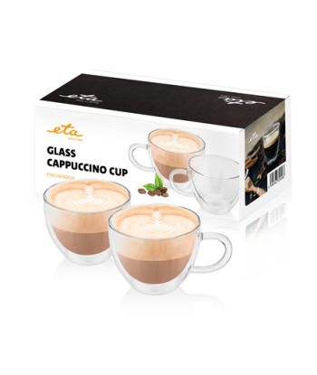 ETA, Cappuccino glasses, ETA518092010, For coffee, 2 pc(s), Dishwasher proof