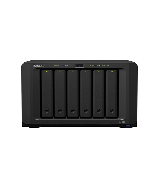 Synology Tower NAS DS1621+ up to 6 HDD/SSD Hot-Swap, Ryzen V1500B Quad Core, Processor frequency 2.2 GHz, 4 GB, DDR4, RAID 0,1