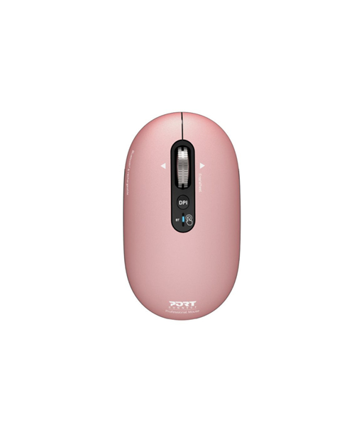 PORT CONNECT Mouse, PURE MAC, Wireless, Bluetooth, Pink