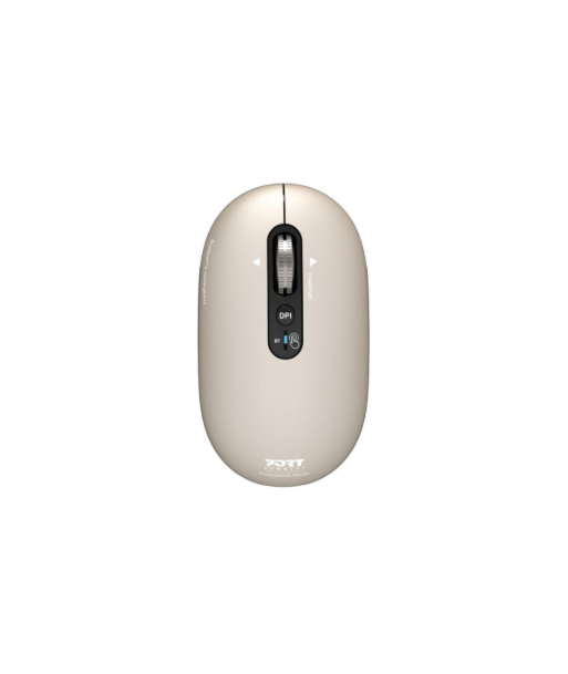 PORT CONNECT Mouse, PURE MAC, Wireless, Bluetooth, Beige Perle