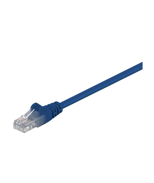 Goobay, CAT 5e patch cable, U/UTP, 68345, Blue RJ45 male (8P8C), RJ45 male (8P8C)