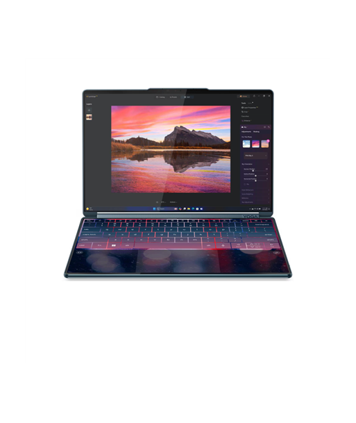 Lenovo Yoga Book 9 14IAH10 Intel, Tidal Teal, 2x14", OLED, Touchscreen, 2.8K WQXGA+, 2880 x 1800 pixels, Intel Core Ultra 7