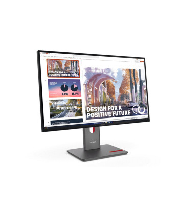 Lenovo, ThinkVision E27Q-40, 27", IPS, QHD, 16:9, 100 Hz, 4 ms, 2560 x 1440 pixels, 350 cd/m², HDMI ports quantity 2, Black