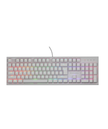 Механическая игровая клавиатура Genesis THOR 303, Wired, US, White, USB Type-A, Outemu Peach Silent