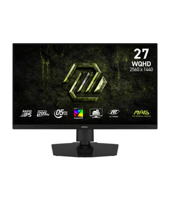 LCD Monitor MSI 27" 2560 x 1440 pixels Wide Quad HD Native aspect ratio 16:9 LCD Flat MAG274QPFE20
