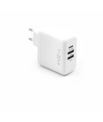 Фиксированное дорожное зарядное устройство 45W - Быстрая зарядка, Белый - Зарядите свои устройства быстро!