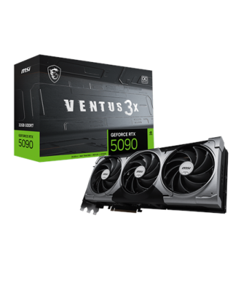 MSI GeForce RTX 5090 32G VENTUS 3X OC, NVIDIA, 32 GB, GeForce RTX 5090, GDDR7, HDMI ports quantity 1, PCI Express Gen 5